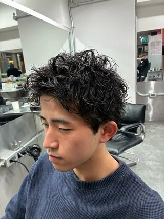 ショート パーマ メンズ メンズパーマ特化💈 髙木颯太💈のヘアスタイル
