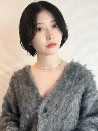 ショート カラー 横浜　店長 橋場優のヘアスタイル