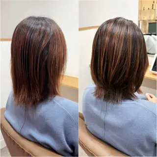 ミディアム Bella Salon所属・福井 悠のヘアスタイル