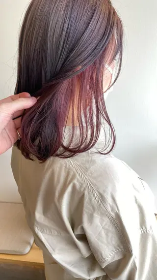 ミディアム 樋口 雄稀のヘアスタイル