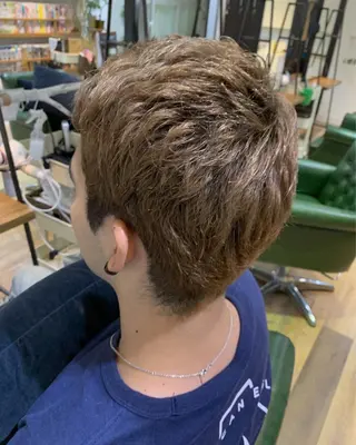 ショート カラー メンズ 似合わせカラー/艶 髪質改善/ヨシザキのヘアスタイル