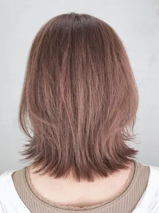 ミディアム カラー パーマ ヘアアレンジ ITbyALBUM 中野店のヘアスタイル