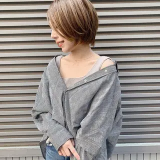 ショート calna by  elmo所属・ショート特化美容師 大阪京橋　大本　渉のヘアスタイル