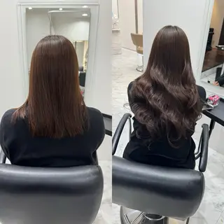 ロング 濱川響太レディース カットモデルのヘアスタイル