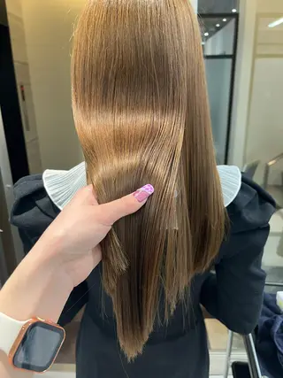 ロング 髪質改善/縮毛矯正 艶カラー/珠聡のヘアスタイル