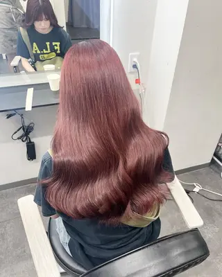 セミロング カラー 韓国ヘア🖤/透明感 shihoのヘアスタイル