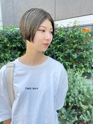 ショート カラー パーマ ヘアアレンジ メンズ キッズ ネイル マツエク・マツパ tatsumi/ボブ ウルフ/レイヤーのヘアスタイル