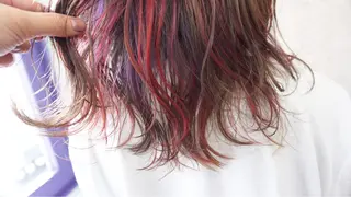 ミディアム カラー 羽田 hadaのヘアスタイル