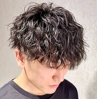 パーマ メンズ 👑駅近メンズサロン パーマ特化北千住👑のヘアスタイル