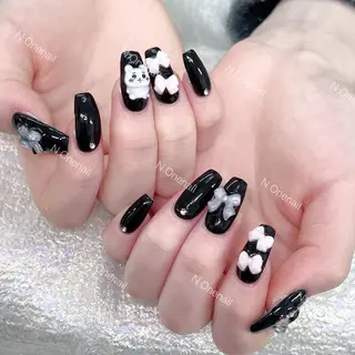 ネイル 長いだし/スカルプ/ パラシェルN.oneのネイルデザイン