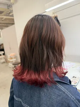 ミディアム 🌻花屋併設🌻濱 幸帆のヘアスタイル