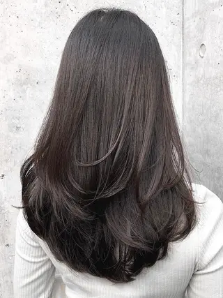 ロング カラー ヘアアレンジ 垢抜け透明感カラー 指名No.1shunのヘアスタイル