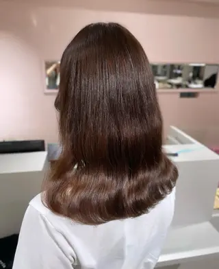 ミディアム Euphoria 新宿店所属・大人girly ベージュ/ふたば🌱のヘアスタイル