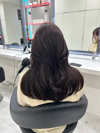セミロング 韓国カット/ パーマ/KOTAのヘアスタイル