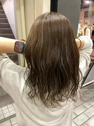 セミロング nico🏁 rihoのヘアスタイル