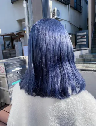 ミディアム カラー ヘアアレンジ 韓国レイヤーカット/ 儚げカラーチナツのヘアスタイル