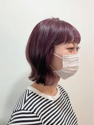 ミディアム カラー mopa所属・mopa_kaede 暖色カラー/ロングのヘアスタイル