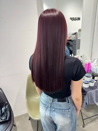 ロング カラー ハイトーン/レイヤー /艶カラー🎀のヘアスタイル