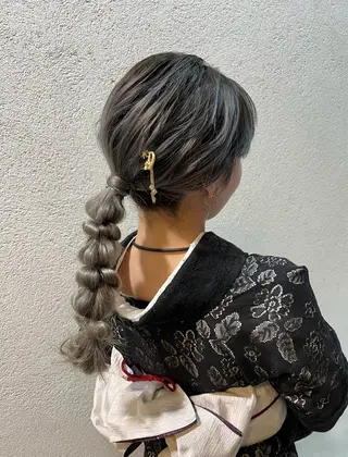 ロング カラー ヘアアレンジ PALETTE(パレット)所属・SHIORI💜口コ ミNo.1艶カラーのヘアスタイル