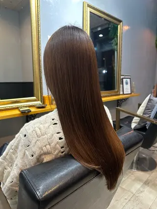 ロング 渡辺俊介 暗髪カラー /美髪矯正/髪質改善のヘアスタイル