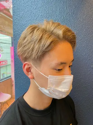 ショート カラー ゴートヘア所属・Goat hair 赤坂 輝志のヘアスタイル