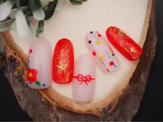 ネイル トップネイリスト Ribbon立川店のネイルデザイン