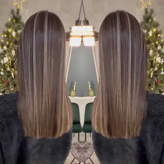 セミロング カラー SKILL石岡本店所属・ՏKIᒪᒪ石岡店 本田のヘアスタイル