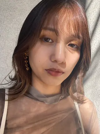 ミディアム カラー AO所属・RISAKO 艶髪モテヘア🎀府中のヘアスタイル