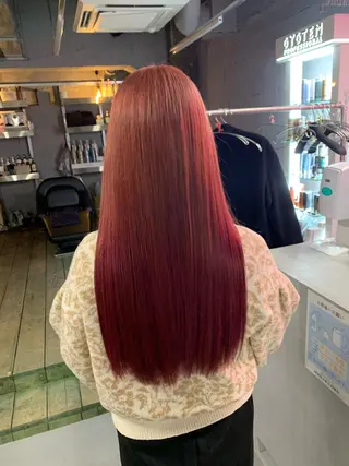 ロング レイヤー・ウルフ🐺 小顔レイヤー松山直史のヘアスタイル