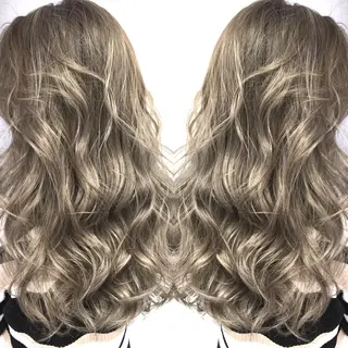 ロング カラー 井上 一平のヘアスタイル