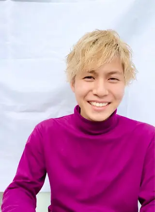 ショート パーマ メンズ FLAPPER所属・ハイトーンカラー /パーマ/亀井のヘアスタイル