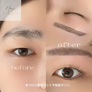 マツエク・マツパ eyelash ×  eyebrow salon Non.所属・Non. NANASEのマツエク・マツパデザイン