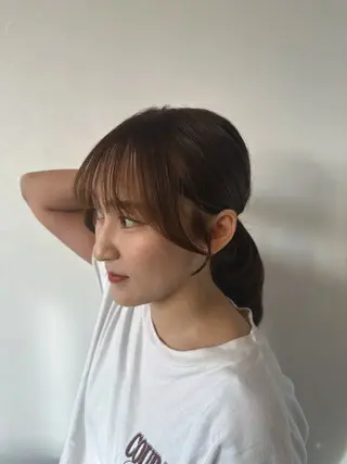 セミロング りか/透明感カラー/ レイヤーカットのヘアスタイル