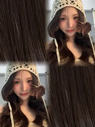 ロング カラー 🎀𝑹𝑰𝑲𝑶 🎀【福島・梅田】のヘアスタイル