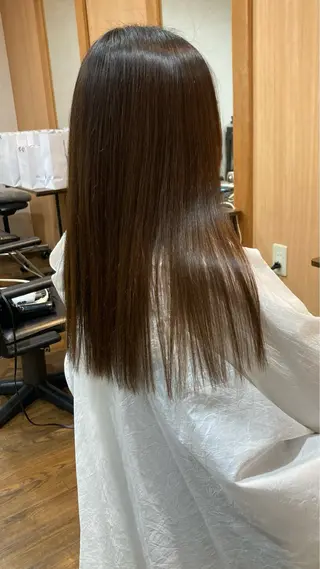 ロング MOLLASALON 浅香山店所属・髪質改善カラー 縮毛矯正🤍辻桃加のヘアスタイル