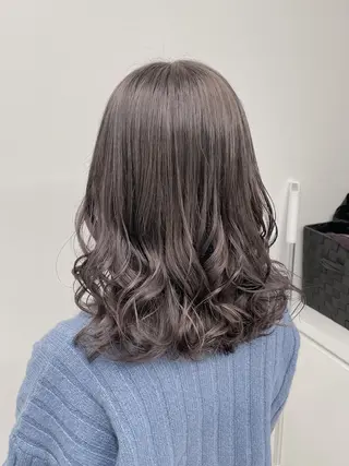 セミロング カラー ☁️グレージュカラー TAKUYA☁️のヘアスタイル