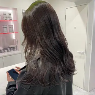 セミロング カラー ヘアアレンジ 透明感ラベンダー💗 SHOのヘアスタイル