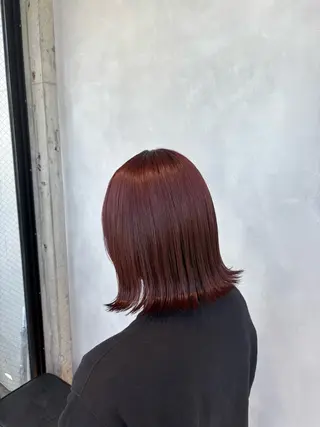 カラー 暖色/ハイトーン/ カラー/HBLのヘアスタイル
