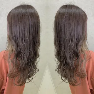 セミロング カラー ヘアアレンジ 竹井 寛喜のヘアスタイル