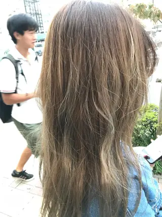 セミロング カラー ハイライト/髪質改善 ans/黒木 和大のヘアスタイル