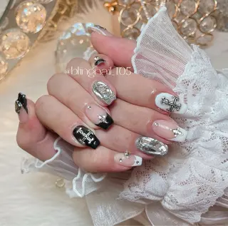 ネイル 23時まで❤︎韓国、 ワンホンネイルのネイルデザイン