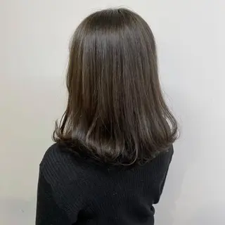 ミディアム カラー ☁️縮毛矯正✖️ 透明感☁️りくのヘアスタイル