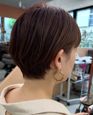 ショート ケアブリーチ/ ハイトーン/牧野のヘアスタイル