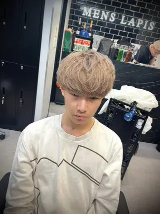 ショート カラー ヘアアレンジ メンズ men'slapis YUTOのヘアスタイル