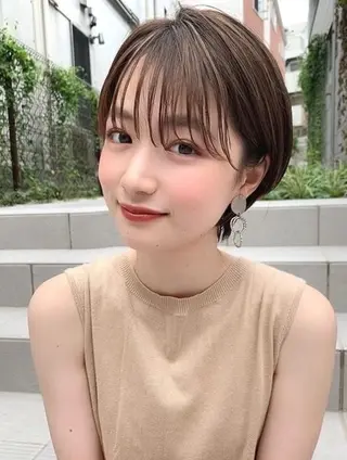 ショート レイヤーボブ/ 艶カラー/サナ🌼のヘアスタイル