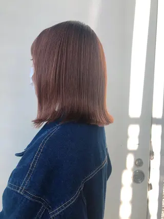 ミディアム 韓国🇰🇷レイヤー 映える顔周り🩷のヘアスタイル