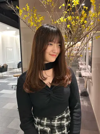 ロング 中原 優美のヘアスタイル