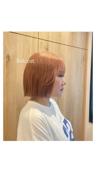 tsuki /天王寺 /カラー/ボブカットのヘアスタイル