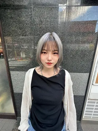 ミディアム カラー ‪❥ブリーチ💗 MIKUのヘアスタイル