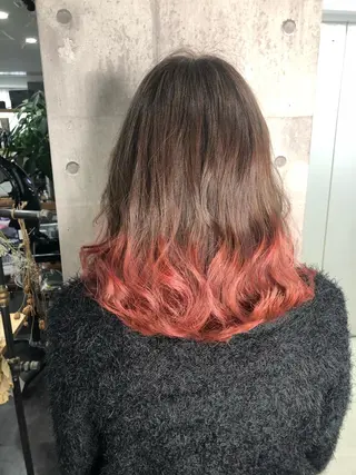 ミディアム カラー supbytomee所属・カラー特化型サロン #SUP.のヘアスタイル